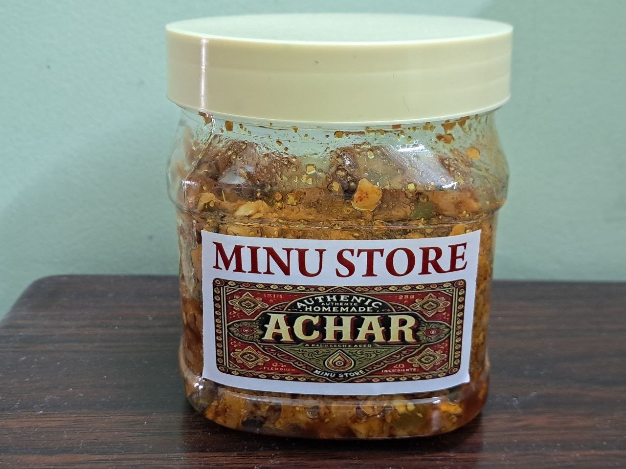 Kuccha Mango Achar (Mango Ginger Chilli and Garlic Pickle)